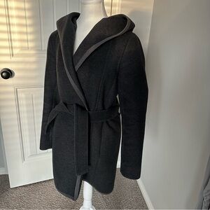 Wilfred Charcoal Wool Blend Coat